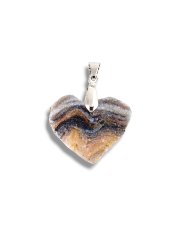 Pendentif coeur Calcedoine DRUZY AA