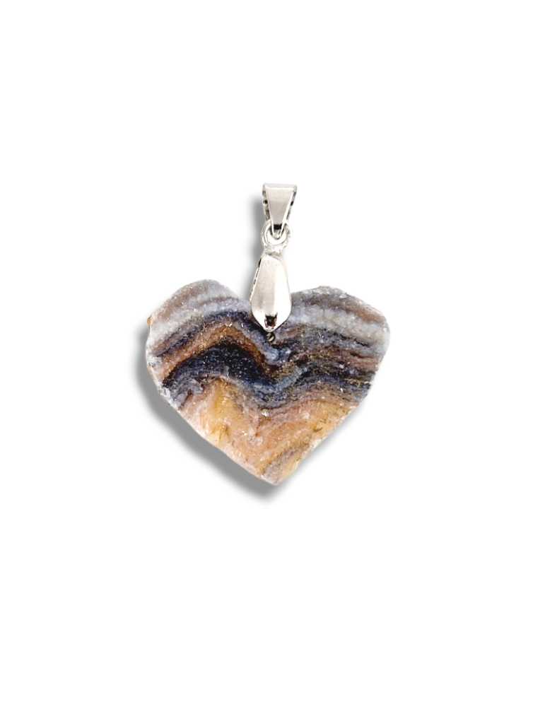 Pendentif coeur Calcedoine DRUZY AA
