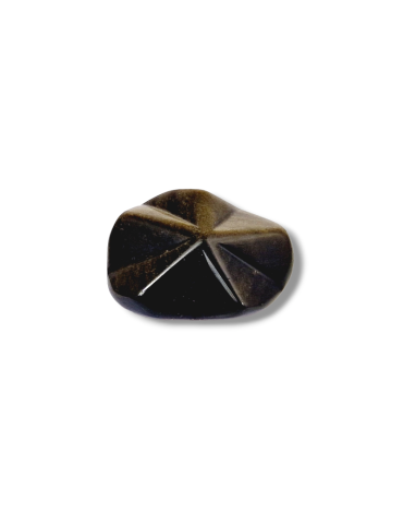 Etoile obsidienne doré à poser A