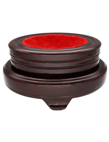 Soporte de madera de dos pisos para esferas o huevos