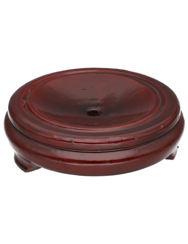 Varnished wood support xl sphere or egg