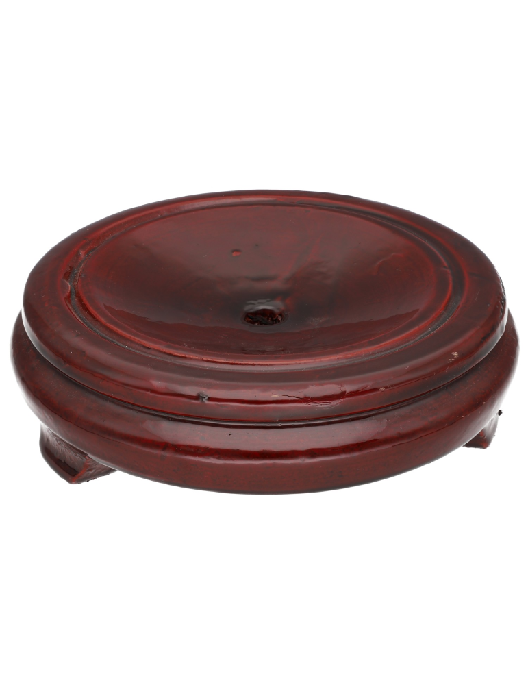 Varnished wood support xl sphere or egg