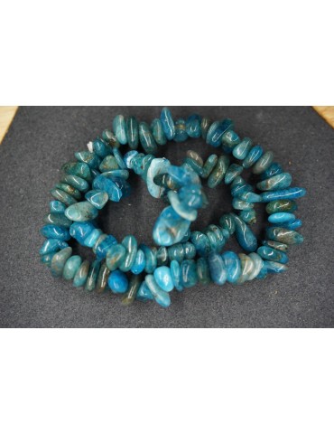 Bracelet Chips Apatite Bleu Lot de 10