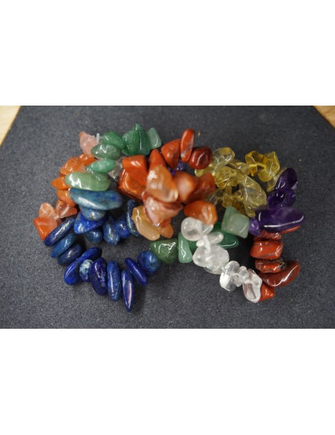 Bracelet Chips 7 Chakra Lot de 10
