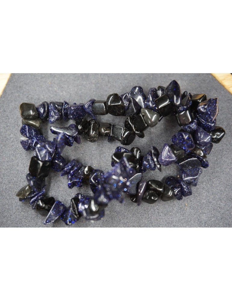 Bracelet Chips Pierre de Soleil Synthétique Lot de 10