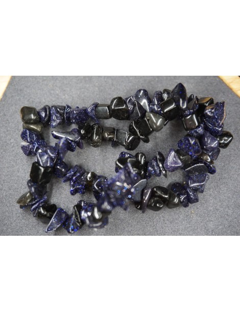 Synthetic Sunstone Chips Bracelet Lot of 10