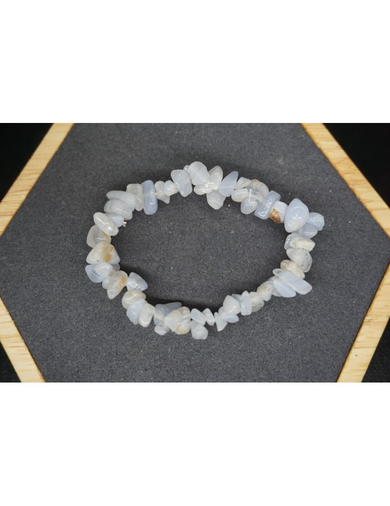 Chalcedony Chips Bracelet Set of 10