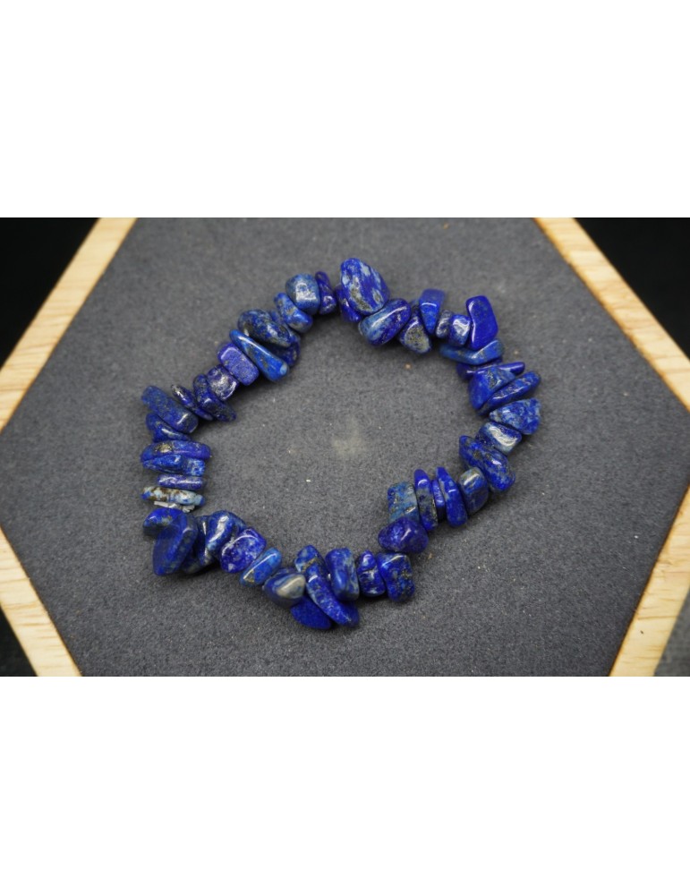 Bracelet Chips Lapis Lazuli Lot de 10
