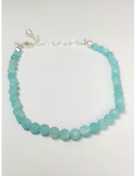 Bracelet Facettes Amazonite