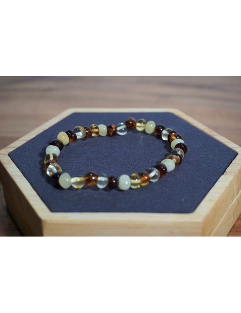 Bracelet adulte Ambre Trois Couleurs