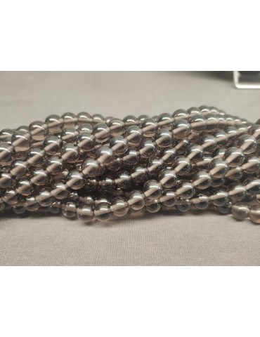 Fil Obsidienne larme d'apache perles A