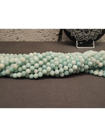 Fil amazonite chine perles A