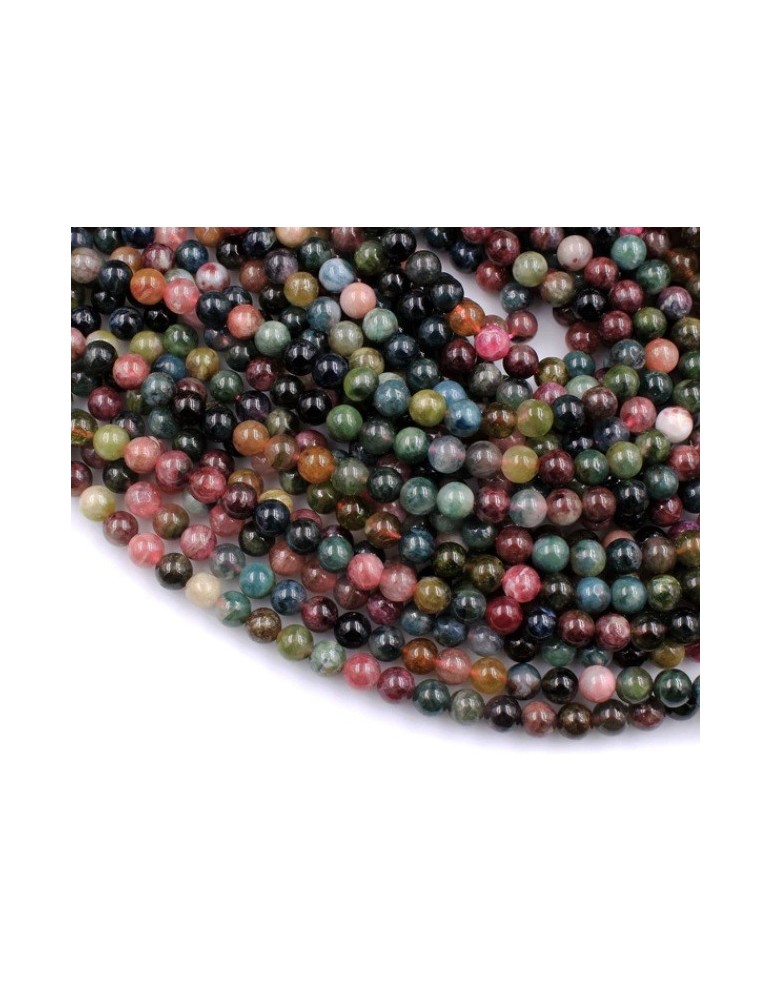Tourmaline thread mixed color beads A