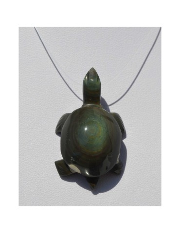 Pendentif tortue obsidienne...