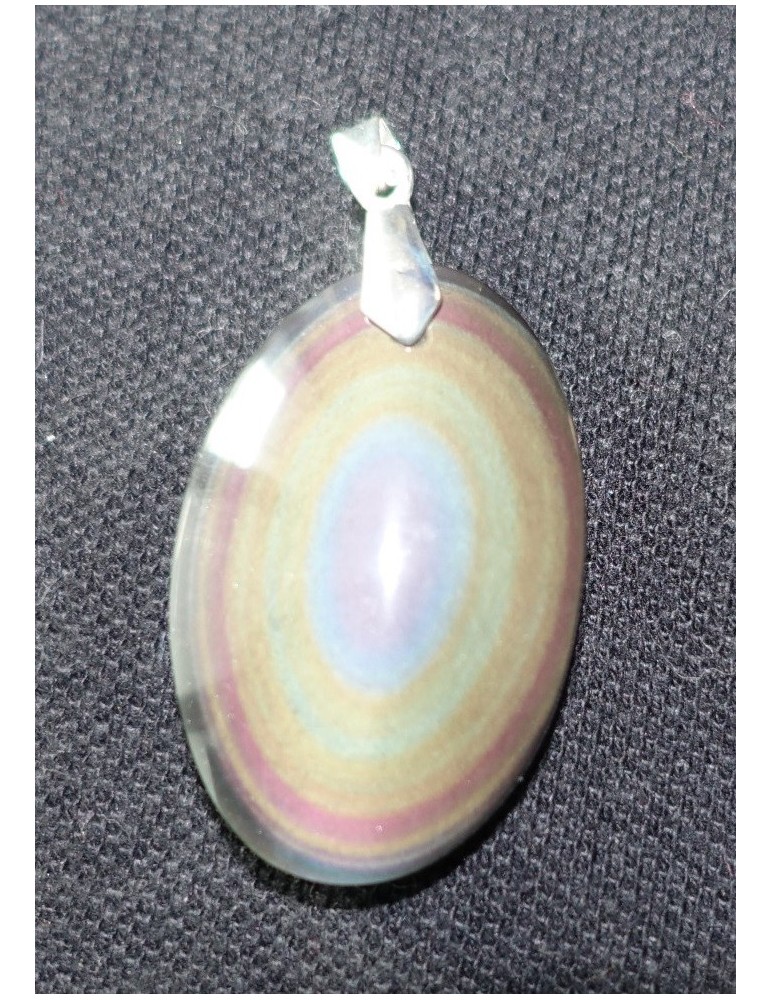 Pendentif Extra obsidienne oeil AAA