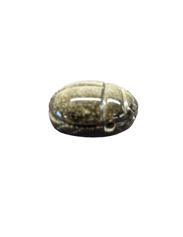 Pendentif Scarabée obsidienne Dorée A
