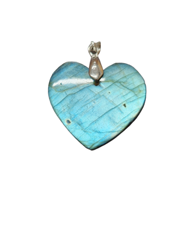 Pendentif coeur Labradorite