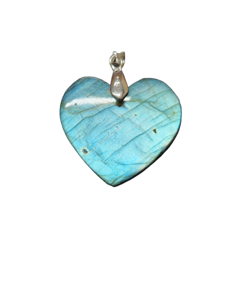 Pendentif coeur Labradorite