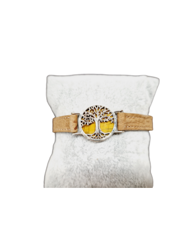 Bracelet Arbre de vie et pierre en argent 925