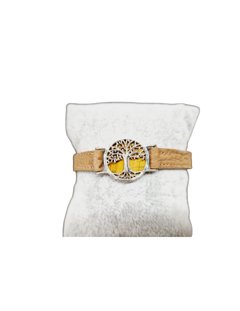 Tree of Life and Stone Bracelet in 925 Silver
