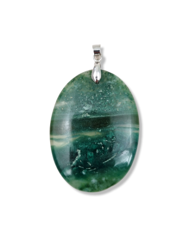 Pendentif Calcédoine verte A