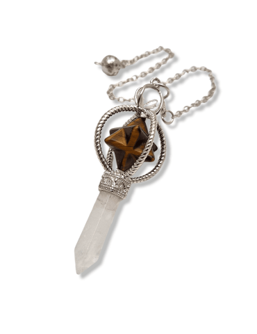 Pendule Merkaba pointe