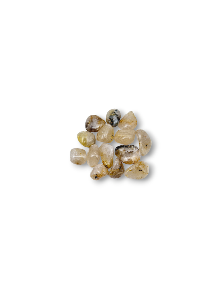 rutile quartz tumbled stones A