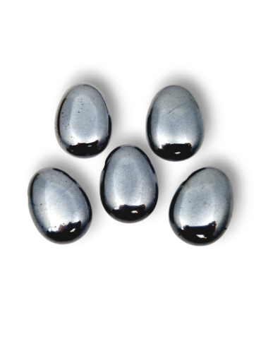 Pendentifs percés travers Hématite lot x5
