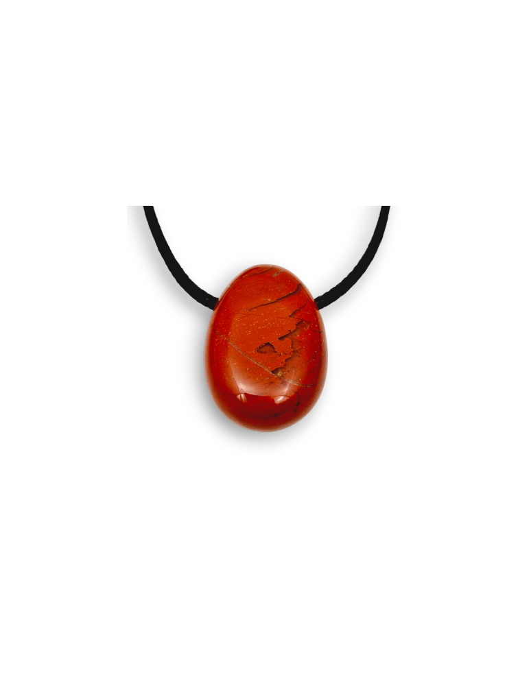 Pierced pendants through Red Jasper set x5