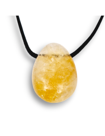 Pendentifs percés travers Citrine lot x3