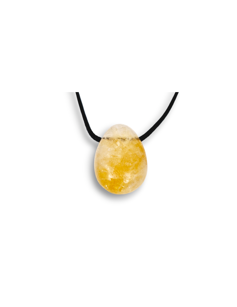 Pendentifs percés travers Citrine lot x3