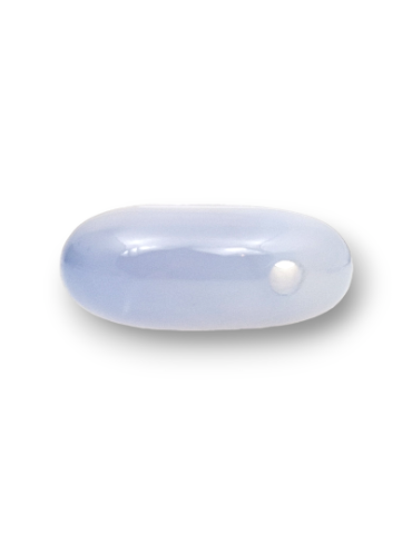 Pendentifs percés travers Aïgue marine  lot x3