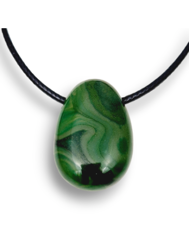 Pendentifs percés travers Néphrite lot x5
