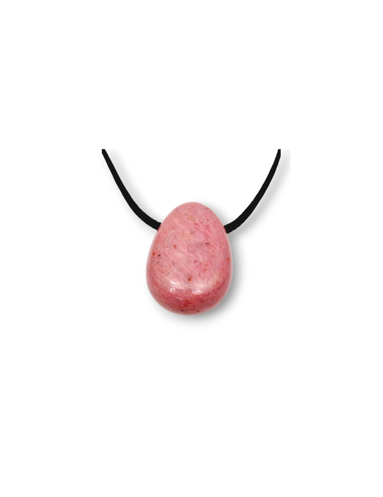 Pendentifs percés travers Rhodonite lot x5