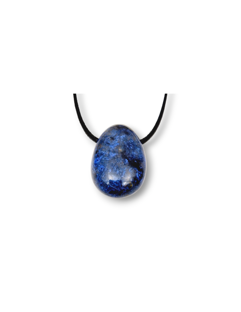 Pendentifs percés travers Dumortiérite lot x5