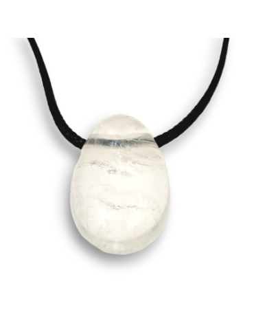 Pierced pendants through Rock Crystal batch x5