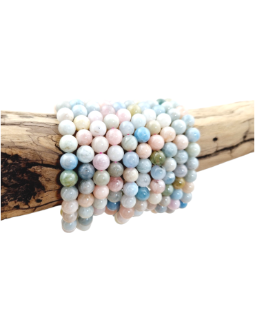 Bracelet béryl perles AB