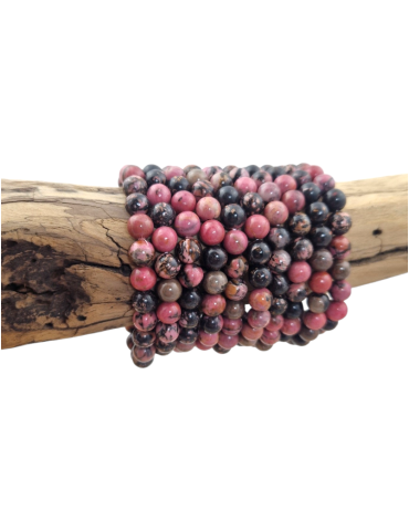 Bracelet rhodonite Afrique perles A