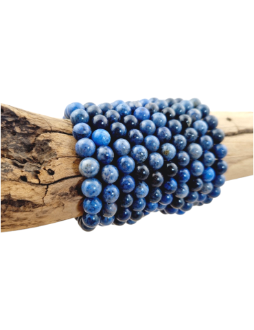 Bracelet dumortiérite perles AA